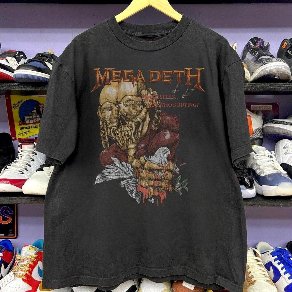 Style 1987 Megadeth Us Tour T-Shirt Rare Concert Tee